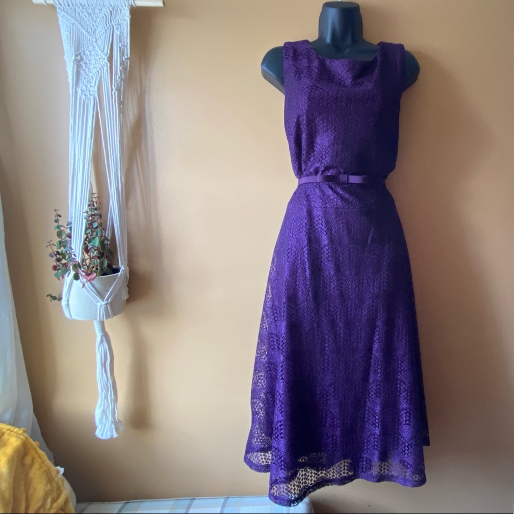 Danny and Nicole Lace Dress with Belt
